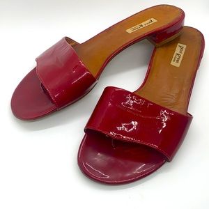 Paul Green red patent leather sandals, US 7 or UK 5